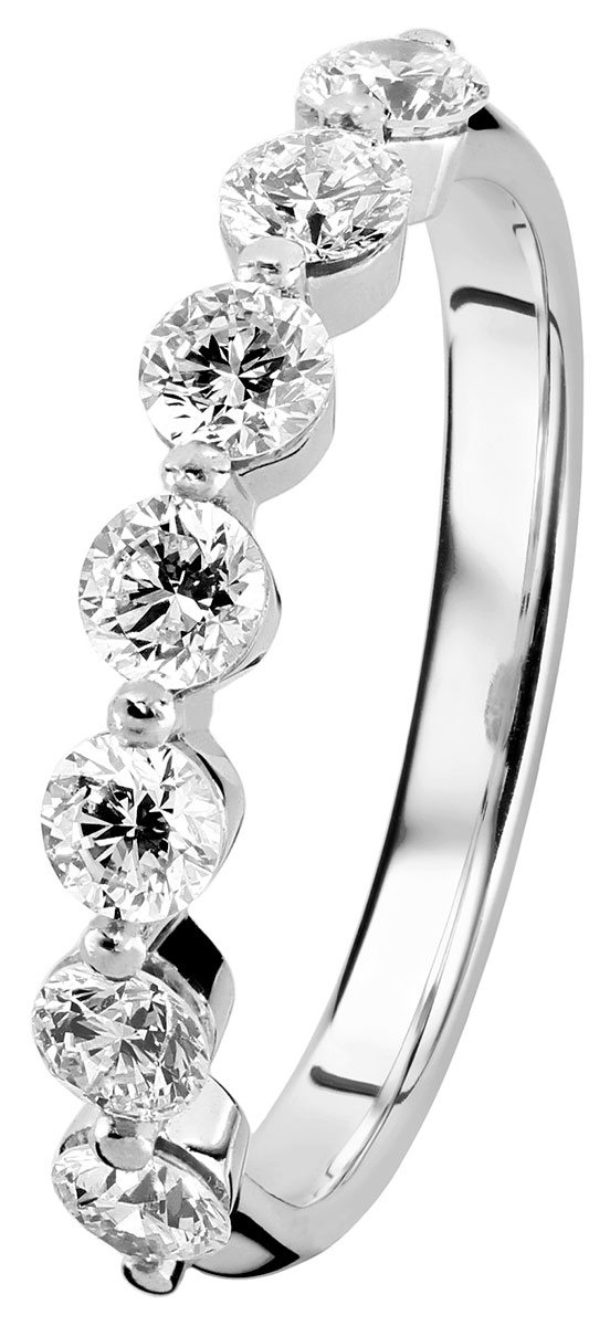 Kohinoor Dahlia white gold diamond ring 933-232V-90C3