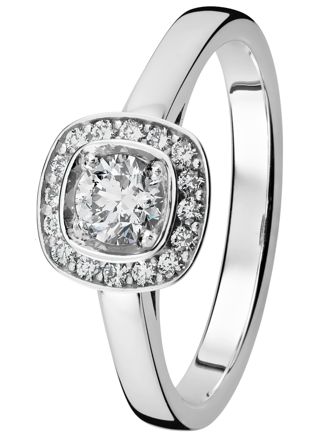 Kohinoor Stella white gold diamond ring 933-240V-44B4