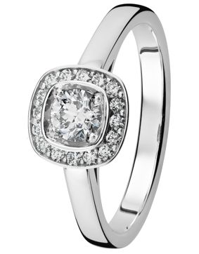 Kohinoor Stella white gold diamond ring 933-240V-44B4
