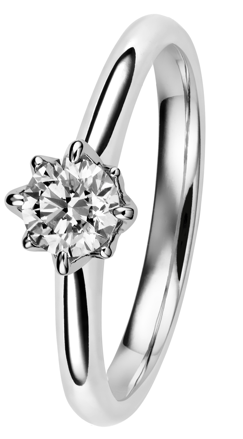 Kohinoor Rosa diamond ring GIA 0.64 ct 933-260V-60B+4-180