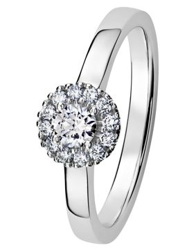 Kohinoor 933-264V-36B3 diamond ring white gold Valerie