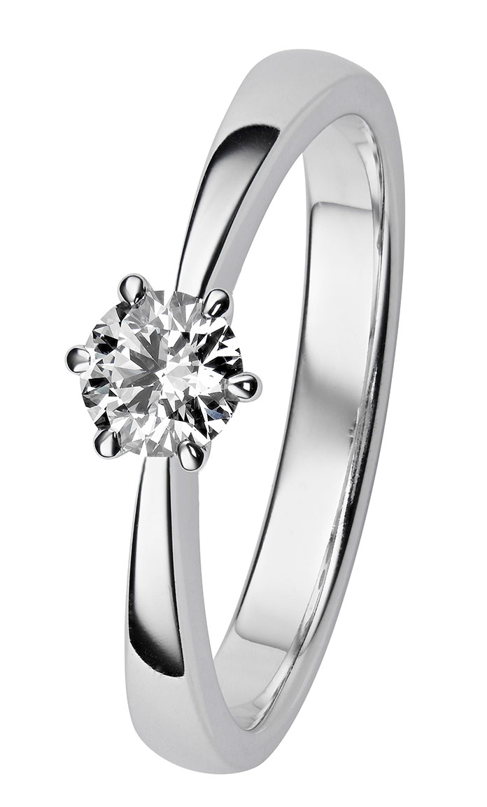 Kohinoor 934-238V-20B4 diamond ring white gold Gloria