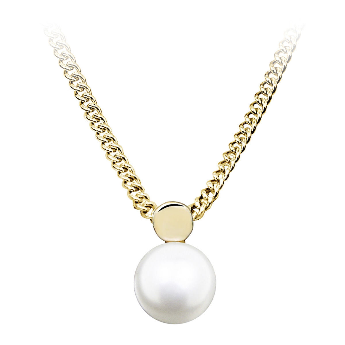 Lykka Pearls gold pearl pendant 6 mm