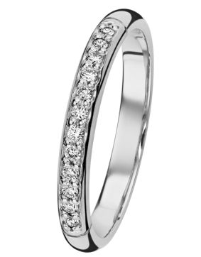 Kohinoor 033-235V-12 Helene channel set ring, white gold