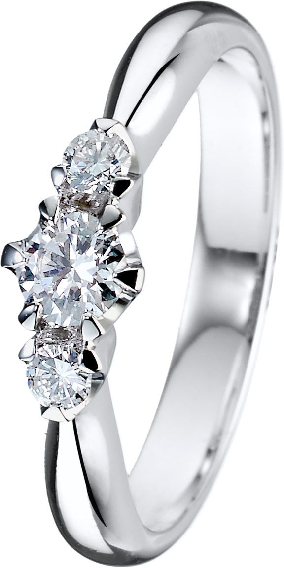 Kohinoor Helene 033-235V-25 Diamond Ring, white gold