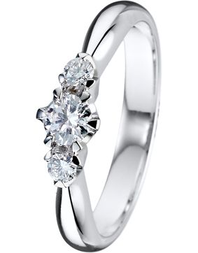 Kohinoor Helene 033-235V-25 Diamond Ring, white gold