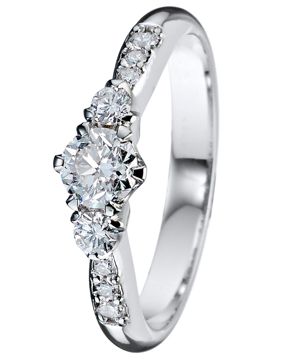 Kohinoor 033-235V-38 Diamond Ring White Gold Helene