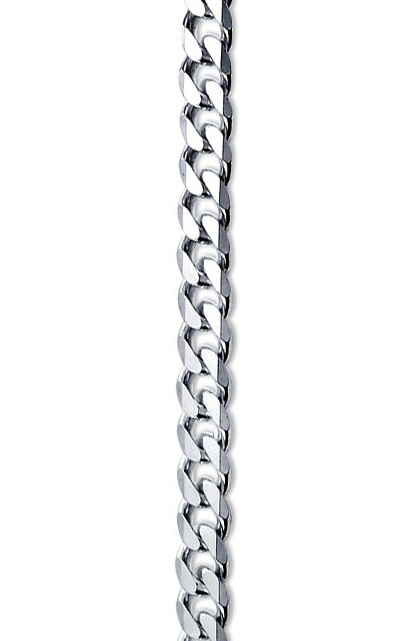 Silver Curb Chain Necklace - Multiple Sizes