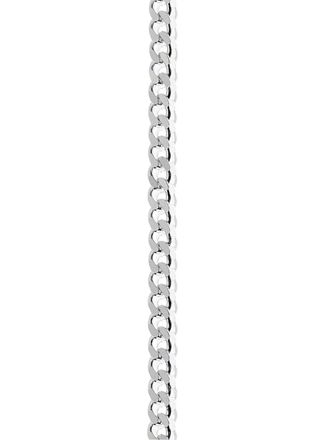 Silver Curb Chain Necklace