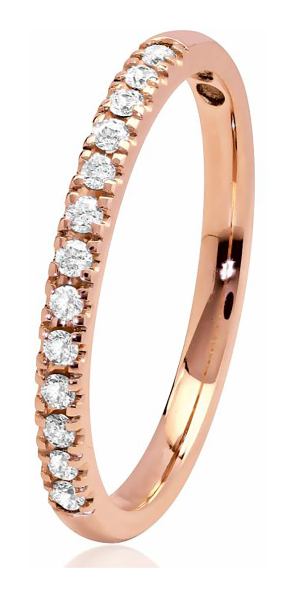 Kohinoor Sofia rose gold diamond ring 033-403P-13