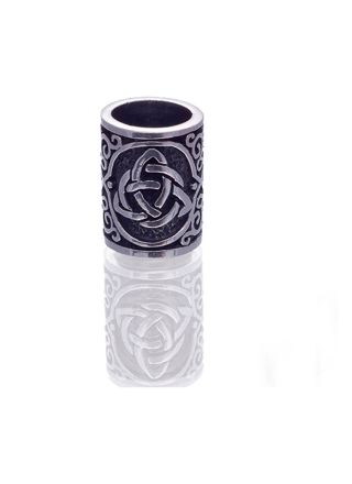 Northern Viking Jewelry Silver Celtic Knot beard ring NVJHE017