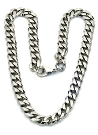 Rocks Steel 15 mm curb chain necklace 60 cm P.S.15-60