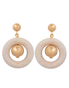 Aarikka Signe off-white earrings U008K A09671