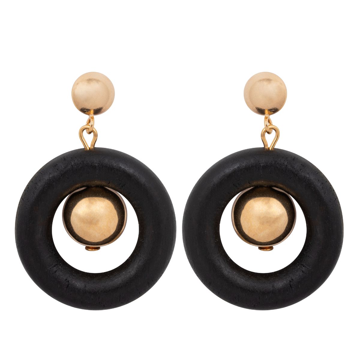Aarikka Signe black earrings U109K A09670