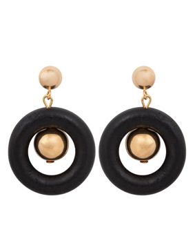 Aarikka Signe black earrings U109K A09670