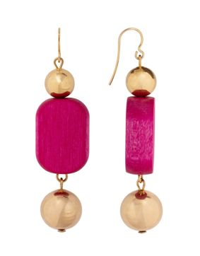 Aarikka Saimi red gold earrings U688K A09731