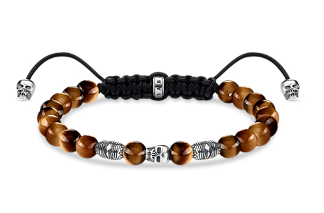 Thomas Sabo brown skull bracelet A1945-329-2-L22V