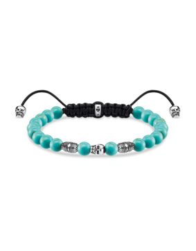 Thomas Sabo turquoise skull bracelet A1945-504-17-L22V