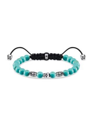 Thomas Sabo turquoise skull bracelet A1945-504-17-L22V