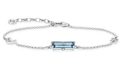 Thomas Sabo bracelet blue stone with moon and star A1958-644-1-L19V