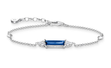 Thomas Sabo with blue stone bracelet A2018-166-1-L19V