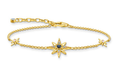 Thomas Sabo royalty star with stones  gold bracelet A2037-959-7-L19V