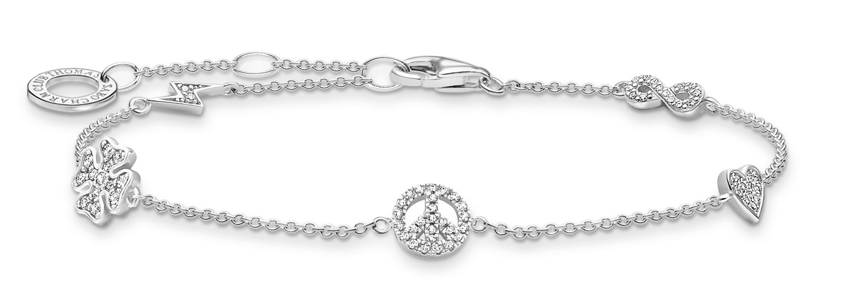 Thomas Sabo Charming Symbols Silver bracelet A2039-051-14-L19V