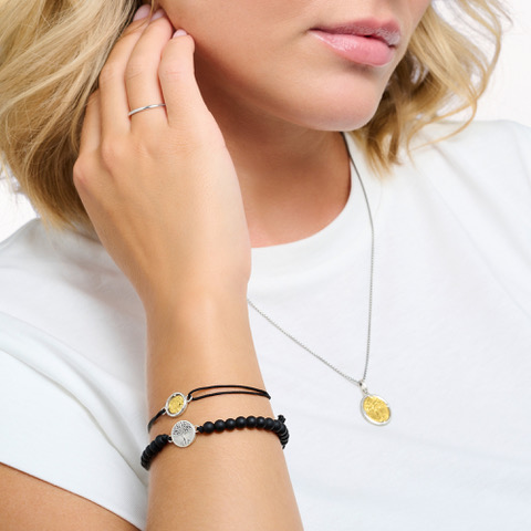 Gold Bangle Thomas Sabo Cuff Bracelet Leather Bracelet Thomas Sabo