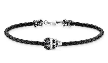 Thomas Sabo Skull crown silver bracelet A2055-805-11-L17,5