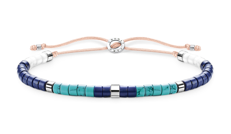 Thomas Sabo with blue stones bracelet A2065-775-7-L20V