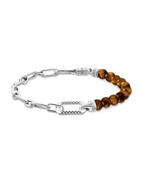 Thomas Sabo Rebel At Heart tigers eye half bracelet A2088-826-2-L19v