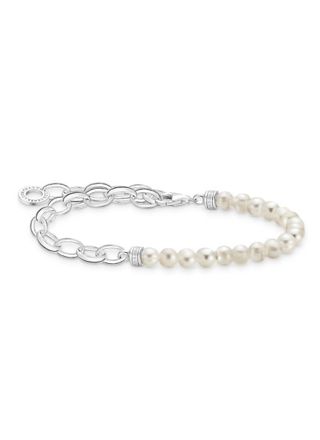 Thomas Sabo Charm Club charm carrier pearl bracelet A2098-082-14