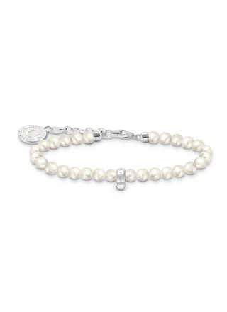 Thomas Sabo Charm Club Charmista pearl  charm bracelet A2141-158-14-L19v