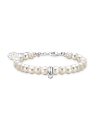 Thomas Sabo Charm Club Charmista pearl charm bracelet A2142-158-14-L19v
