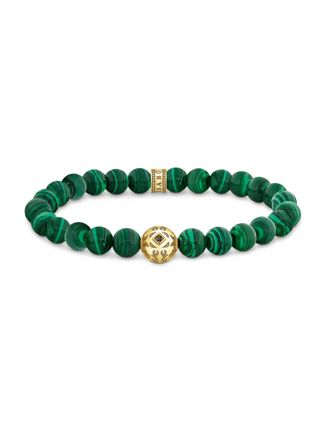 Thomas Sabo Rebel Wolf malachite bracelet A2145-140-6