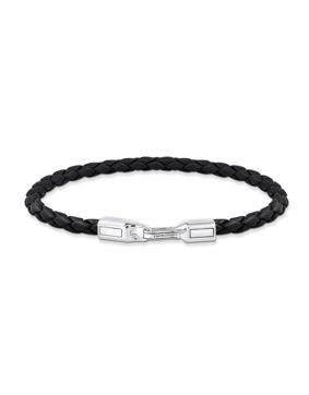 Thomas Sabo Rebel At Heart black leather bracelet 4 mm A2147-682-11