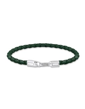 Thomas Sabo Rebel At Heart green leather bracelet A2147-682-6-L19
