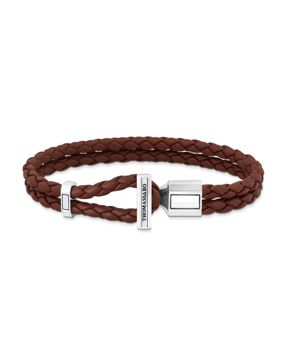 Thomas Sabo Rebel At Heart Double brown leather bracelet A2148-682-2