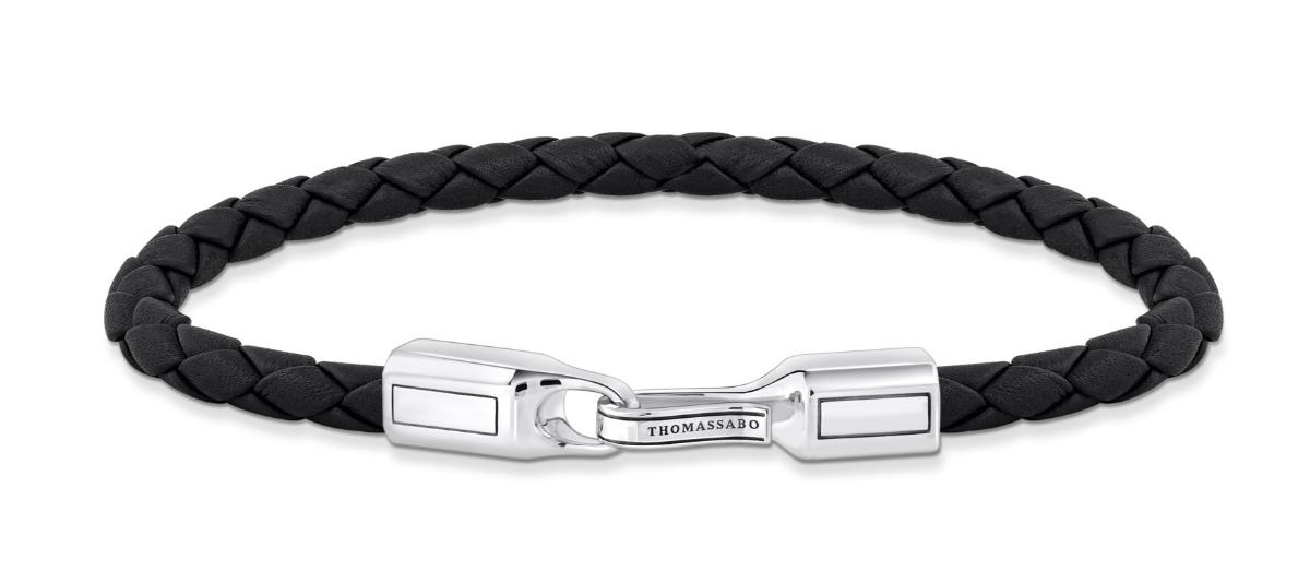Thomas Sabo Rebel At Heart black 5 mm leather bracelet A2149-682-11