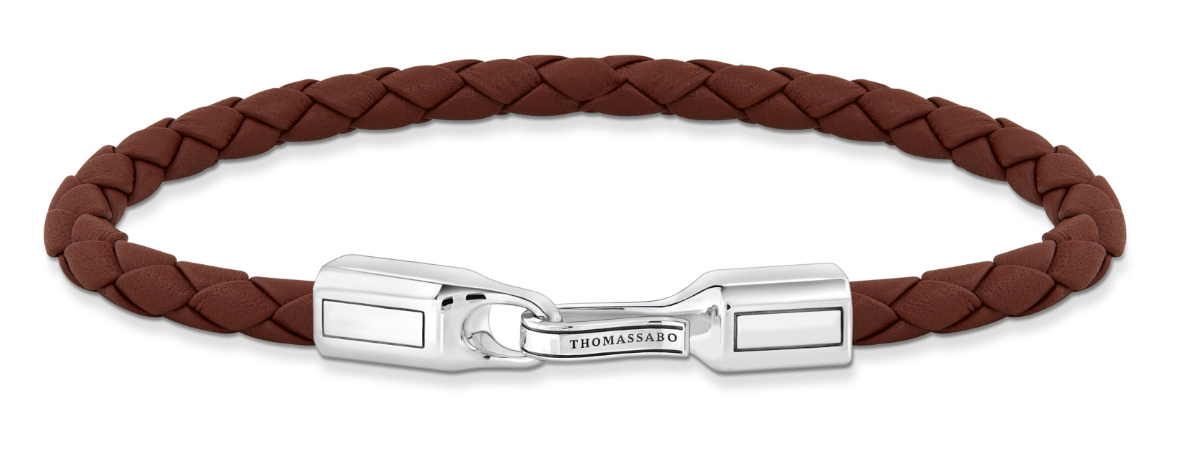 Thomas Sabo Rebel At Heart brown leather bracelet A2147-682-2