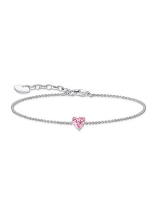 Thomas Sabo pink large heart pendant heart bracelet A2157-051-9-L19V