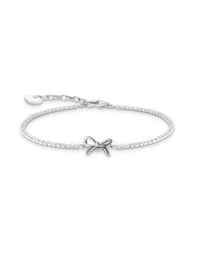 Thomas Sabo True Romance Silver Bow with white zirconia tennisbracelet A2172-643-14-L19V