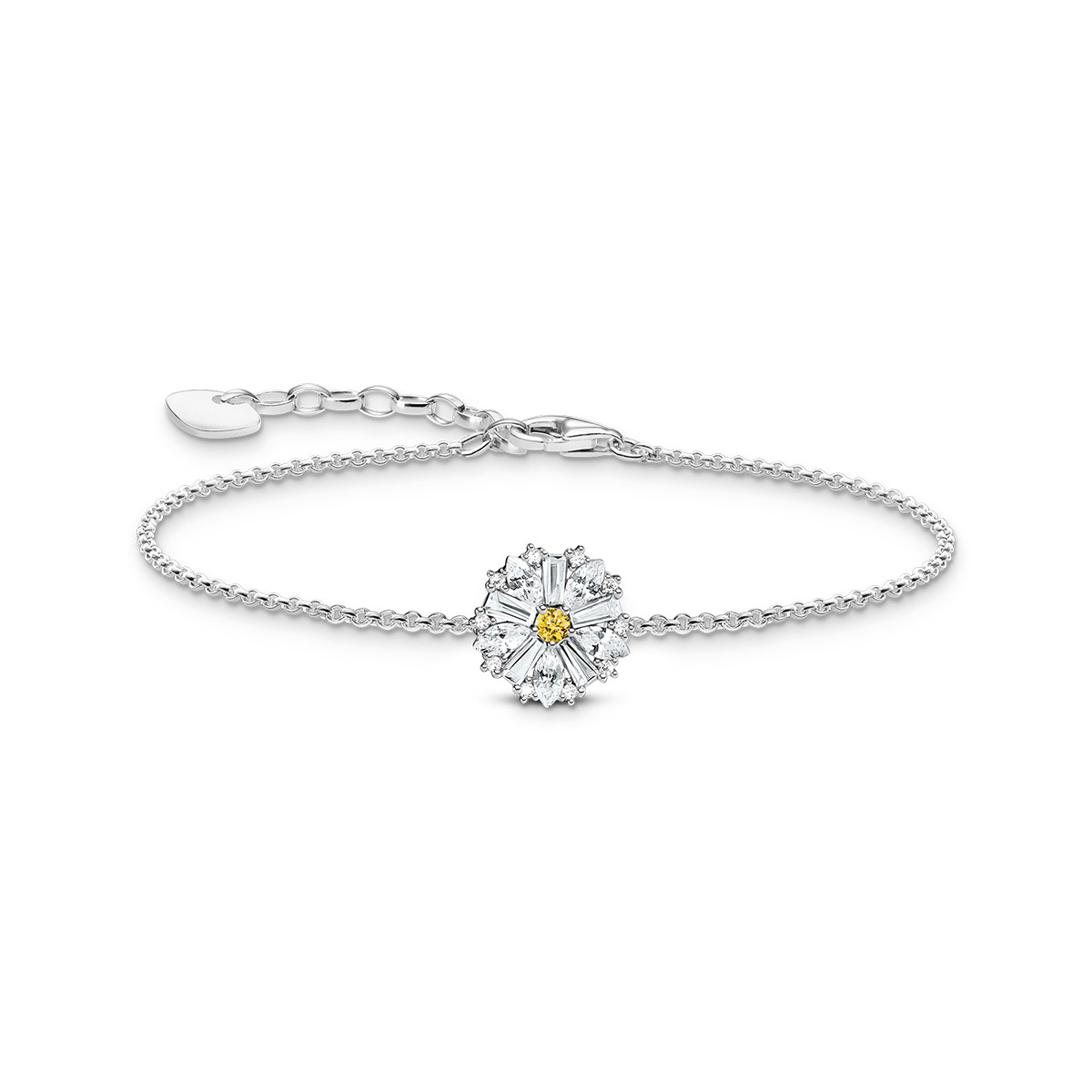 Thomas Sabo cz flower bracelet A2202-051-4-L19V