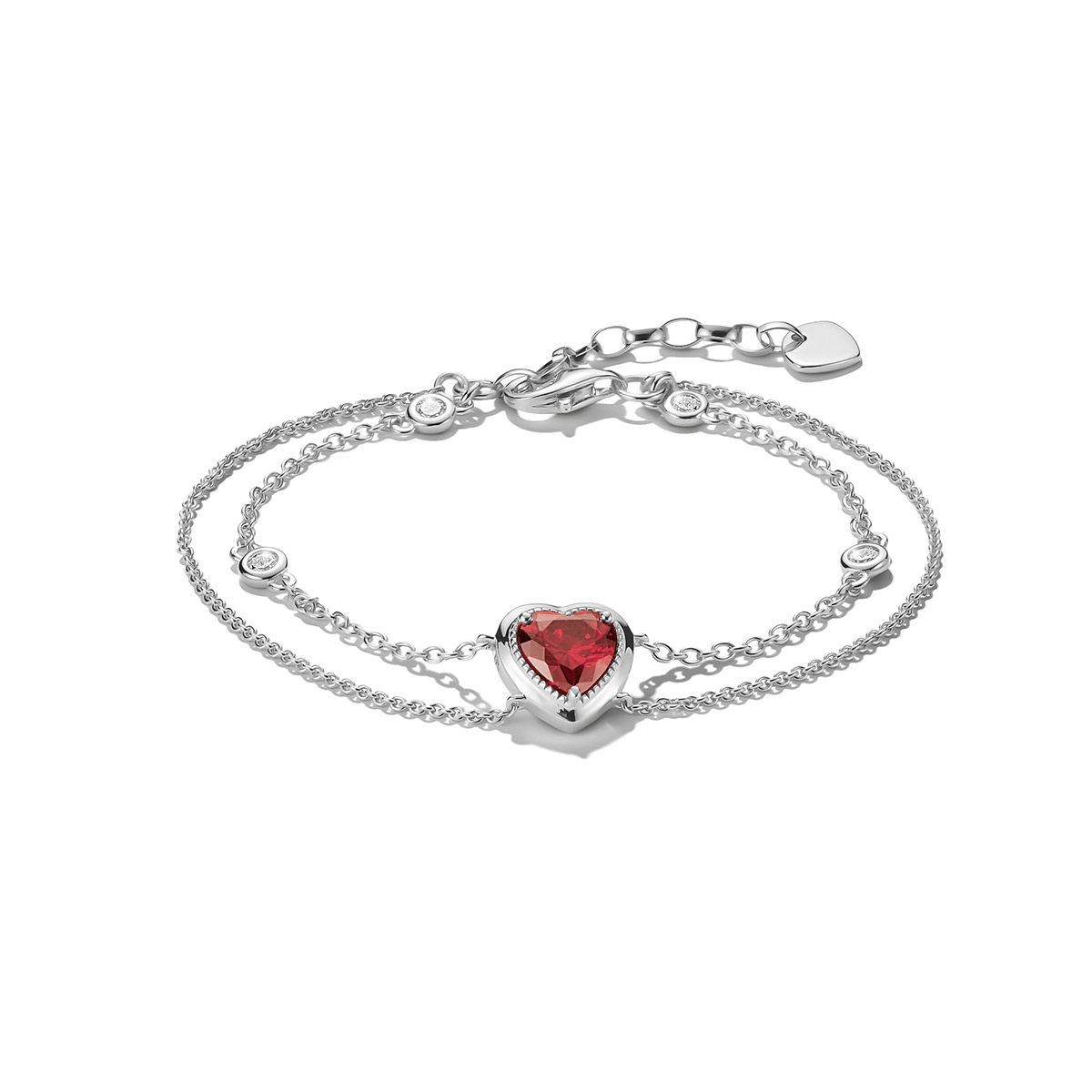 Thomas Sabo ELYNDRA silver heart bracelet A2222-051-10-L19V