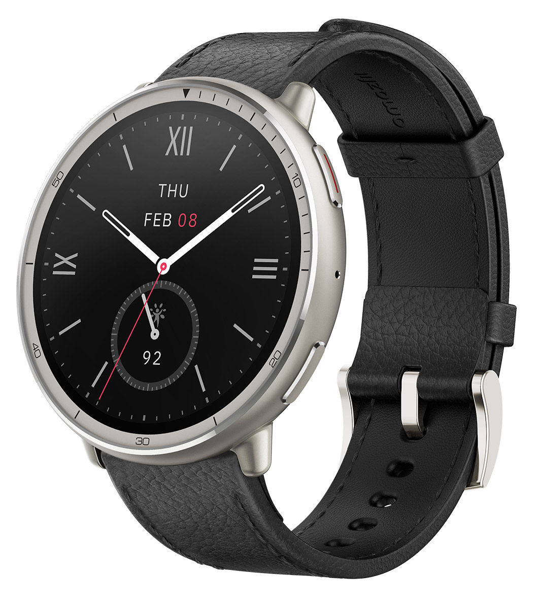 Amazfit Active 2 Round Black Leather