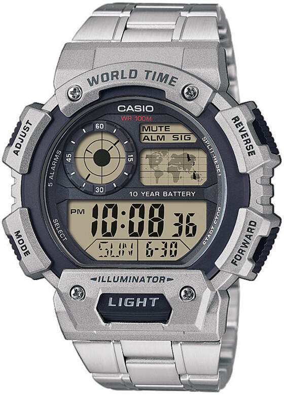 Casio 5 alarms wr100m 2025