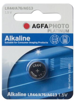Agfaphoto Platinum button battery LR44 1,5V 