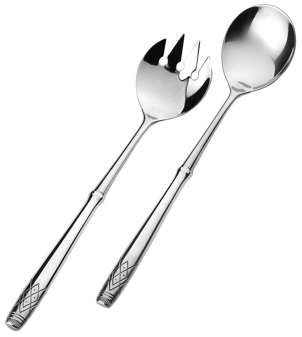 Aino Silver salad servers 351-614/581-614