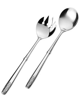 Aino Silver salad servers 351-614/581-614