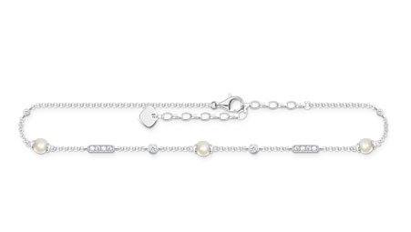 Thomas Sabo with pearls anklet AK0034-167-14-L27V